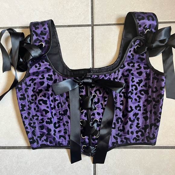Cheetah Corset Top - Picture 1 of 3